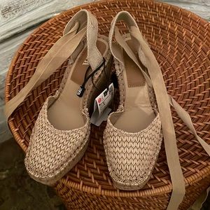 Zara nude espadrilles size 37